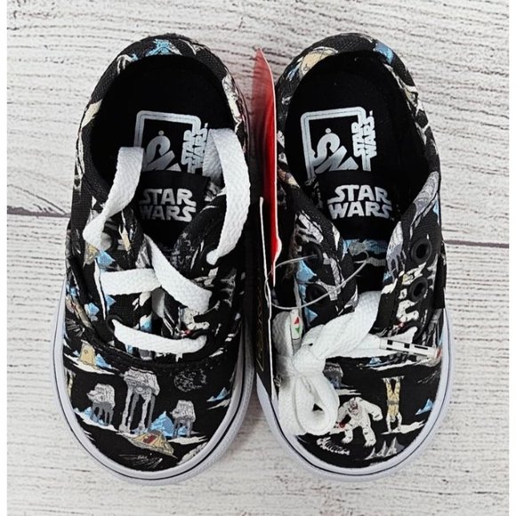 New in box!! Vans Authentic Star Wars Dark Planet Toddler Shoes size 4.5‎ - Picture 14 of 16
